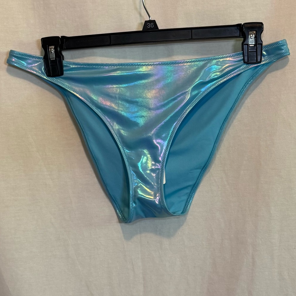 AA-373 Aerie NWT Cheeky Blue Summer‎ Swim Bikini Bottoms Size XL